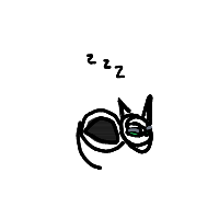 sleeping cat drawing by guest-mgccbun6l in Artbitrator