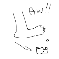 stepping on lego drawing by guest-ukax8ves0 in Artbitrator