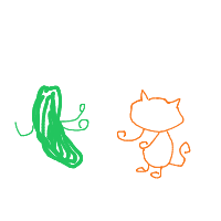cat vs cucumber drawing by guest-tdzfzbnmq in Artbitrator