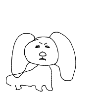 grumpy dog drawing by guest-ovmwahird in Artbitrator