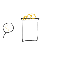 popcorn popping drawing by guest-9dznx2kqe in Artbitrator