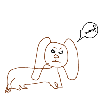 grumpy dog drawing by guest-ovmwahird in Artbitrator
