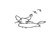 sleeping cat drawing by guest-3ibvg5nsa in Artbitrator
