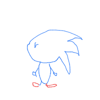 sonic drawing by guest-u0lqxyvyk in Artbitrator