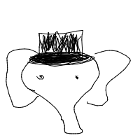elephant with a hat drawing by guest-ftfv41cv2 in Artbitrator