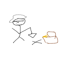 pirate finding treasure drawing by guest-ftfv41cv2 in Artbitrator