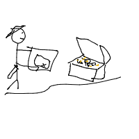 pirate finding treasure drawing by guest-wrmb81tb2 in Artbitrator