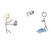 throwing water balloon drawing by guest-wrmb81tb2 in Artbitrator