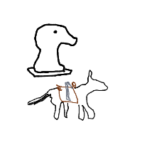 knight riding a horse drawing by guest-z7v5cq9sr in Artbitrator