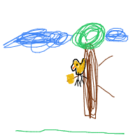 bird building nest drawing by guest-r8oyt0ku4 in Artbitrator