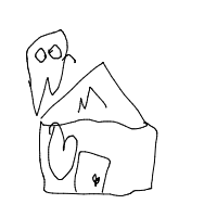 haunted house drawing by guest-2d63fukqa in Artbitrator