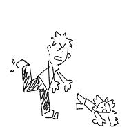 tripping drawing by ang3l in Artbitrator