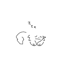 sleeping cat drawing by ang3l in Artbitrator
