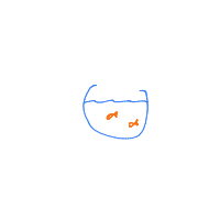 fish in bowl drawing by mattycass95 in Artbitrator