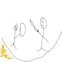 colosseum battle drawing by bahari in Artbitrator