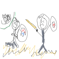 colosseum battle drawing by bahari in Artbitrator