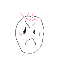 angry face drawing by bahari in Artbitrator