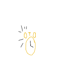 alarm clock ringing drawing by cdm94 in Artbitrator