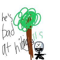 ninja hiding poorly drawing by guest-h8zc09a4l in Artbitrator