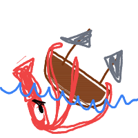 kraken attacking ship drawing by guest-d0lnkzgva in Artbitrator