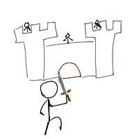 castle siege drawing by awbem in Artbitrator