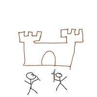 castle siege drawing by guest-o1izf813x in Artbitrator