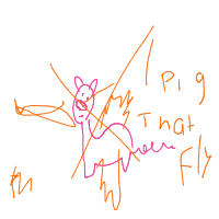when pigs fly drawing by guest-p8b5n7or2 in Artbitrator