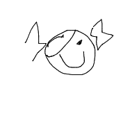 moon smiling drawing by guest-7sk7c1p63 in Artbitrator