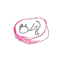 sleeping cat drawing by guest-5arh9znhu in Artbitrator