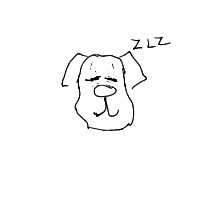 sleepy dog drawing by guest-5arh9znhu in Artbitrator