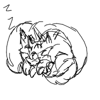 sleeping cat drawing by guest-mxwtq3lve in Artbitrator
