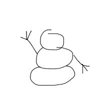 waving snowman drawing by guest-tvbb7z7kt in Artbitrator