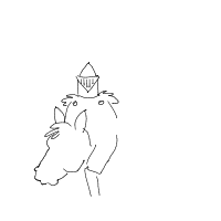 knight riding a horse drawing by guest-wblvmmkj5 in Artbitrator