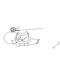 sleeping cat drawing by guest-qo69et54r in Artbitrator