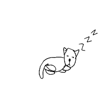 sleeping cat drawing by guest-g5bunqgwf in Artbitrator