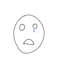 sad face drawing by guest-euql5ry5z in Artbitrator