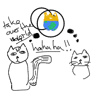 cats planning world domination drawing by adam2 in Artbitrator