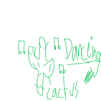 dancing cactus drawing by guest-60qss3r77 in Artbitrator