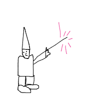 wizard casting spell drawing by player-iofwaj9qr in Artbitrator