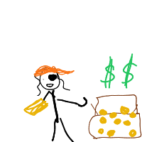 pirate finding treasure drawing by guest-rqp39o1yd in Artbitrator