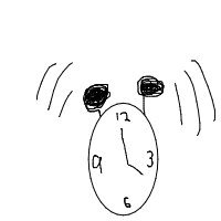 alarm clock ringing drawing by guest-l7e8qo554 in Artbitrator