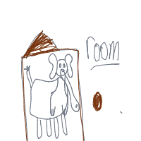 elephant in room drawing by guest-u7vgleg85 in Artbitrator