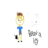 break a leg drawing by guest-u7vgleg85 in Artbitrator