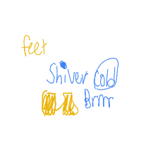 cold feet drawing by guest-u7vgleg85 in Artbitrator