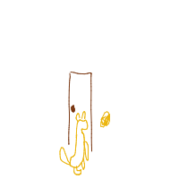 dog waiting at door drawing by guest-8w1d7g5o0 in Artbitrator