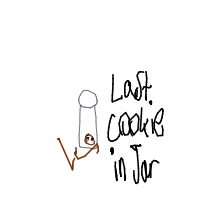 last cookie in jar drawing by guest-8w1d7g5o0 in Artbitrator