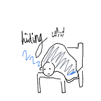 hiding under blanket drawing by guest-0u1cjvaqp in Artbitrator