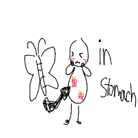 butterflies in stomach drawing by guest-0u1cjvaqp in Artbitrator