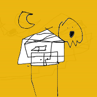 haunted house drawing by guest-rip9pqujg in Artbitrator