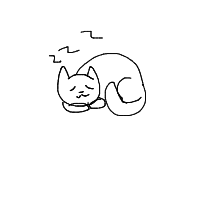 sleeping cat drawing by guest-j7kow1u85 in Artbitrator